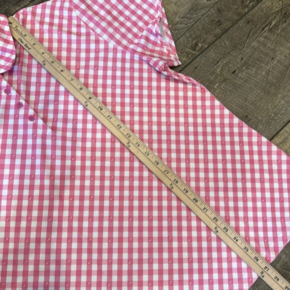 Nike Golf Women's Dri-FIT Victory Short Sleeve Gingham Polo Size XXL - Picture 4 of 8